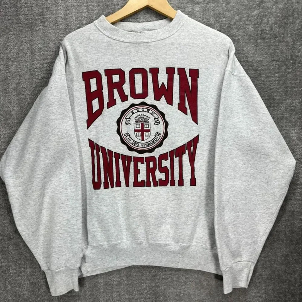 Vintage 90s Brown University Crewneck Shirt, BU Brown University College Shirt